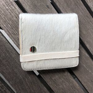 Triple Five 5 Soul Calf Hair Wallet White NEW
